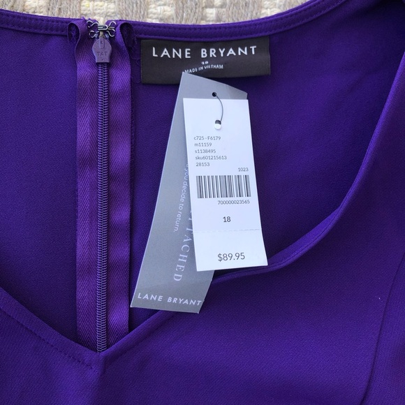 Lane Bryant Lena v-neck high low midi dress size 18 - Picture 2 of 13